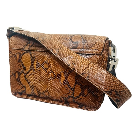 PRADA RARE 90’s VINTAGE SNAKE SKIN SHOULDER BAG - Picture 5 of 10